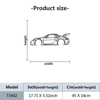 Silueta de GT3RS Elegante y Moderna